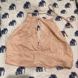 ROXY open back halter crop